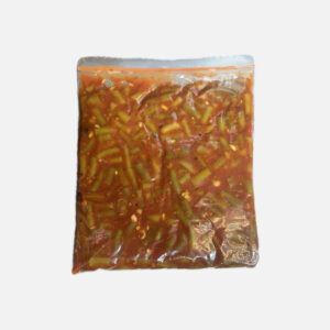 لوبیا سبز پخته شده با گوجه
