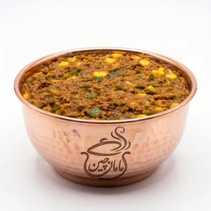 مایه ماکارونی با قارچ و فلفل دلمه‌ای و ذرت